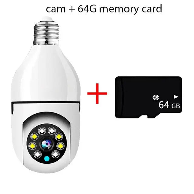 Security Camera E27 Socket 1080p Pan & Tilt