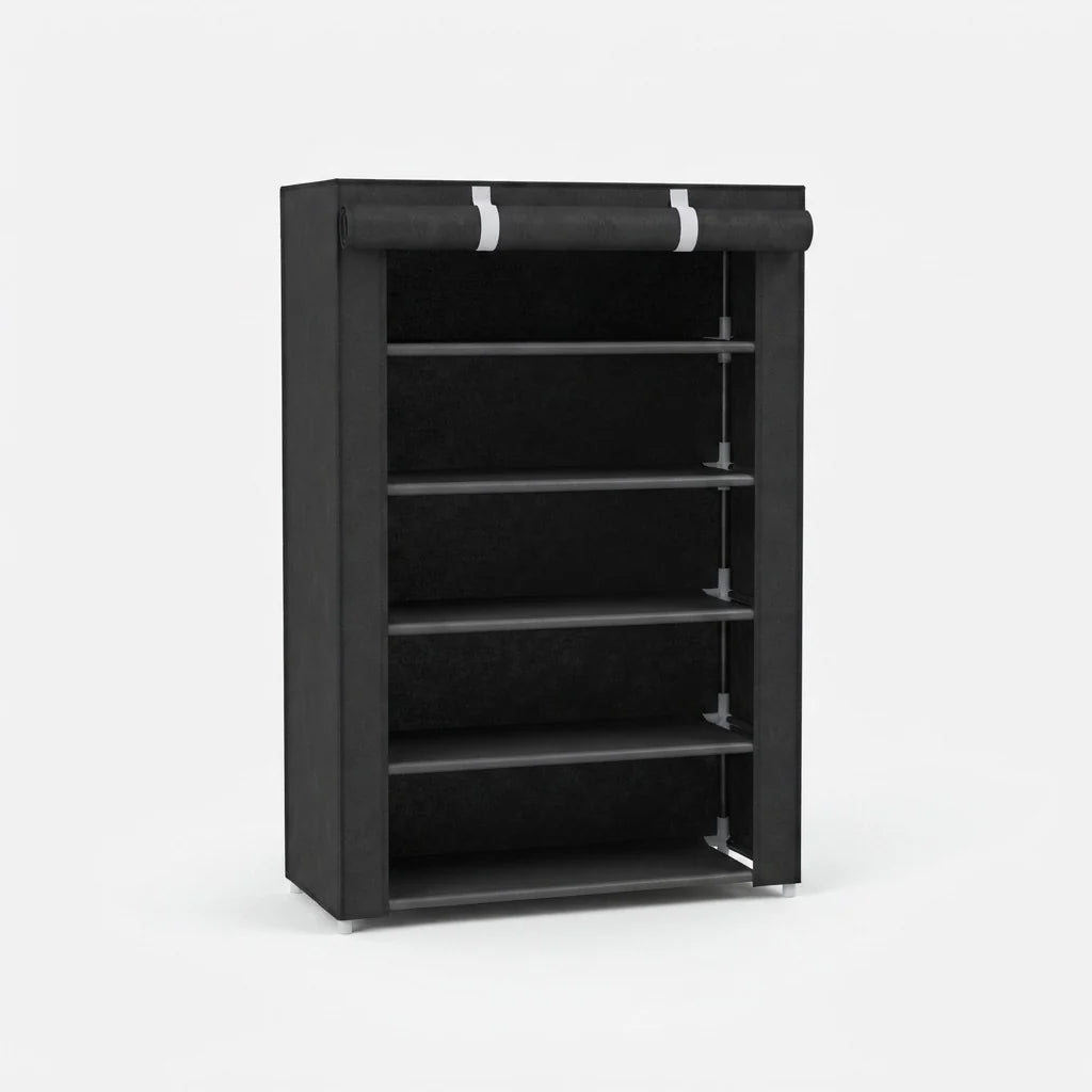 Shoe Cabinet Tool-Free Assembly Zippered Breathable Cover