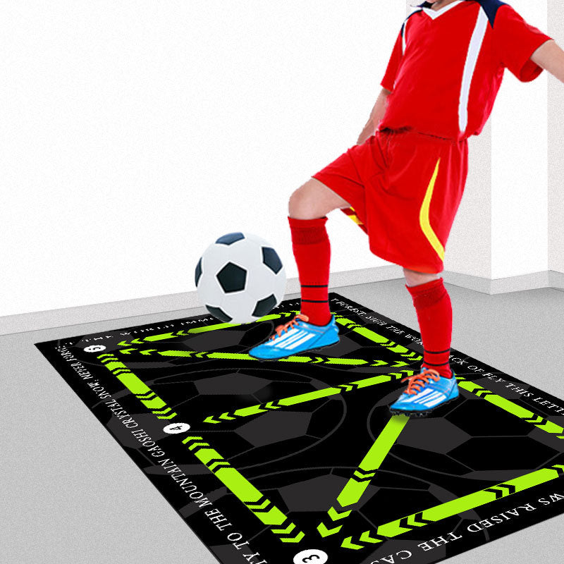 Soccer Training Mat Non-Slip Neoprene Numbered Dribbling Guide