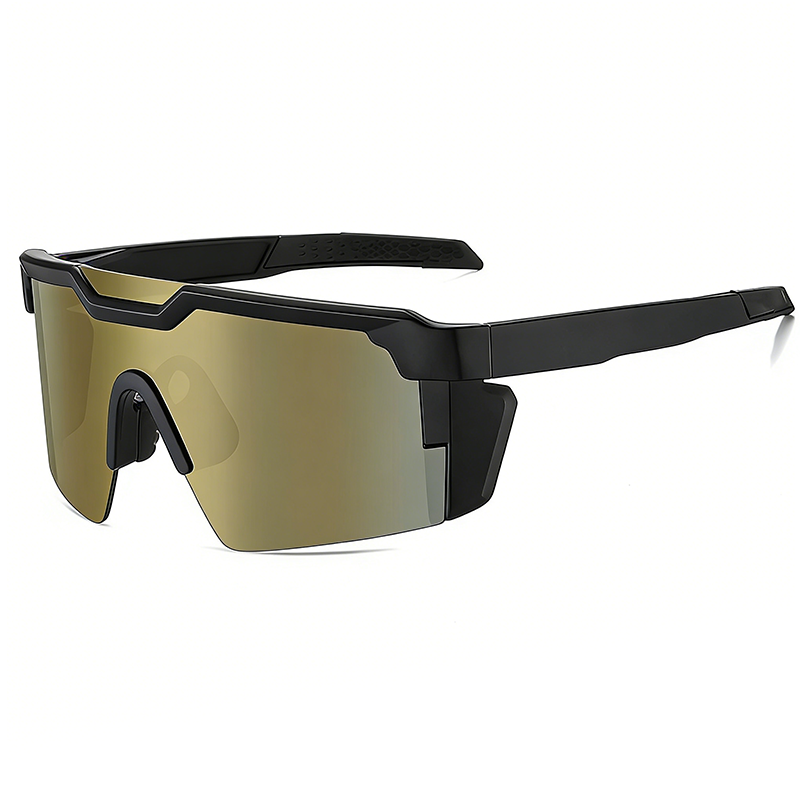 Sports Sunglasses UV400 Mirrored Non-Slip Grip