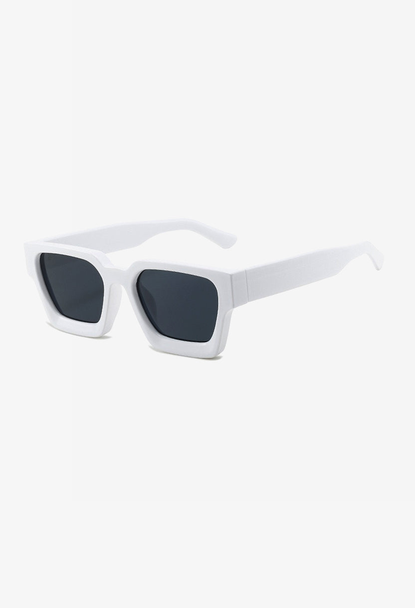 Square Sunglasses UV400 Anti-Reflective Lenses Lightweight Plastic Frame