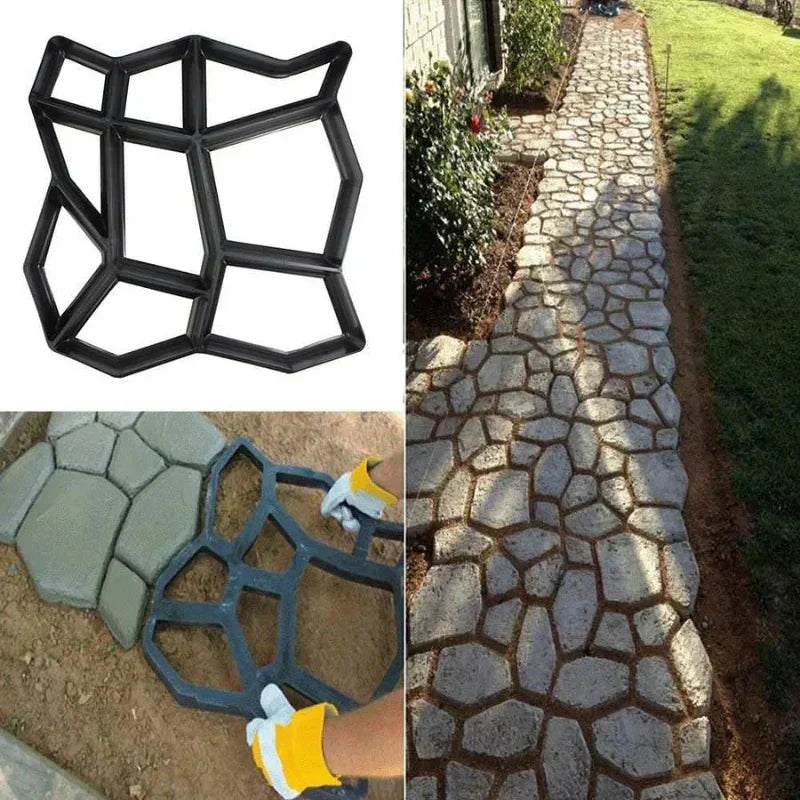 Stepping Stone Mold Reusable ABS Plastic Three Shapes