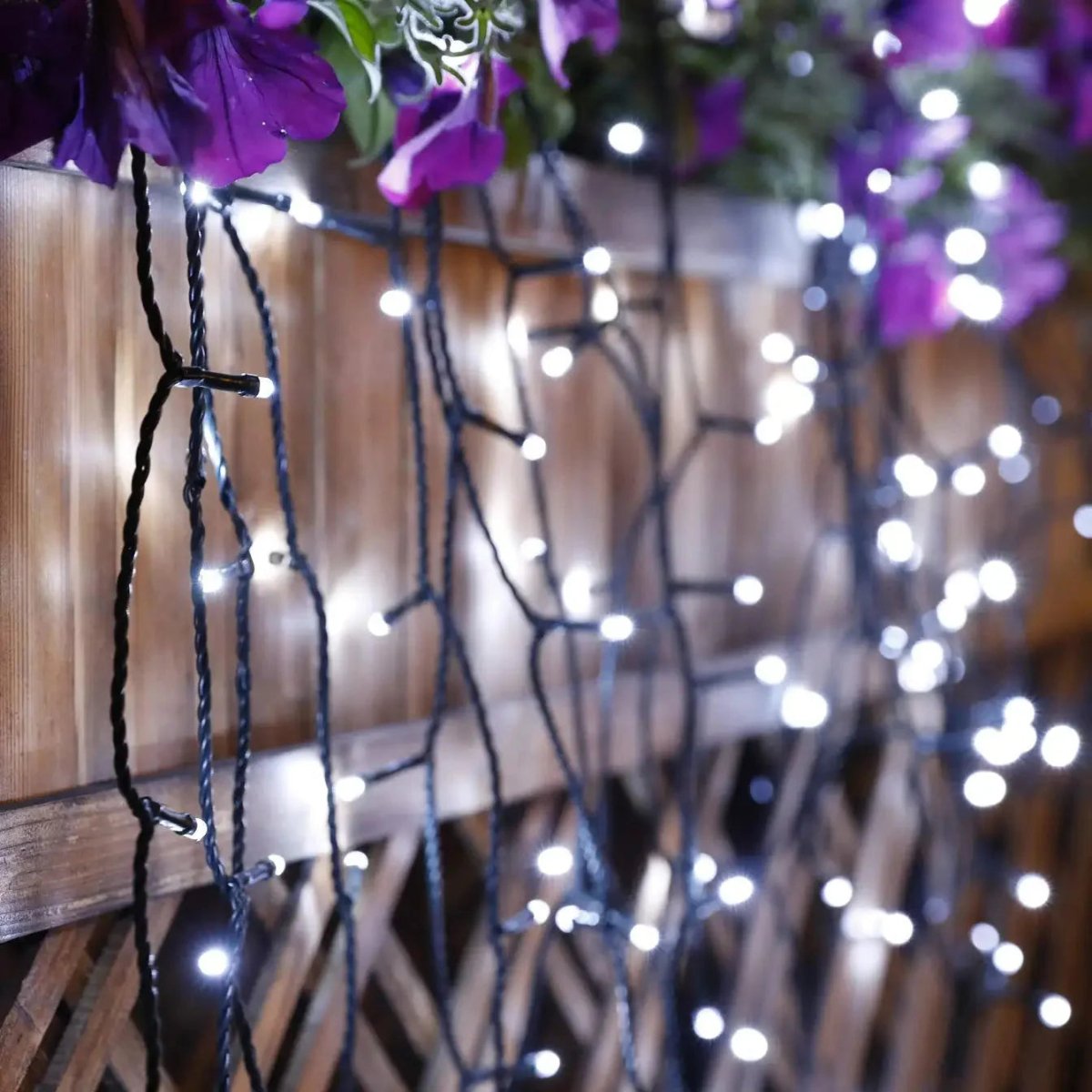 String Lights Solar Powered 8 Modes Weatherproof