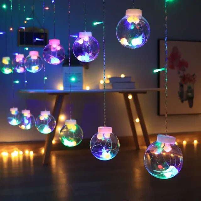 String Lights Solar-Powered IP65 Waterproof Warm White & Multicolored