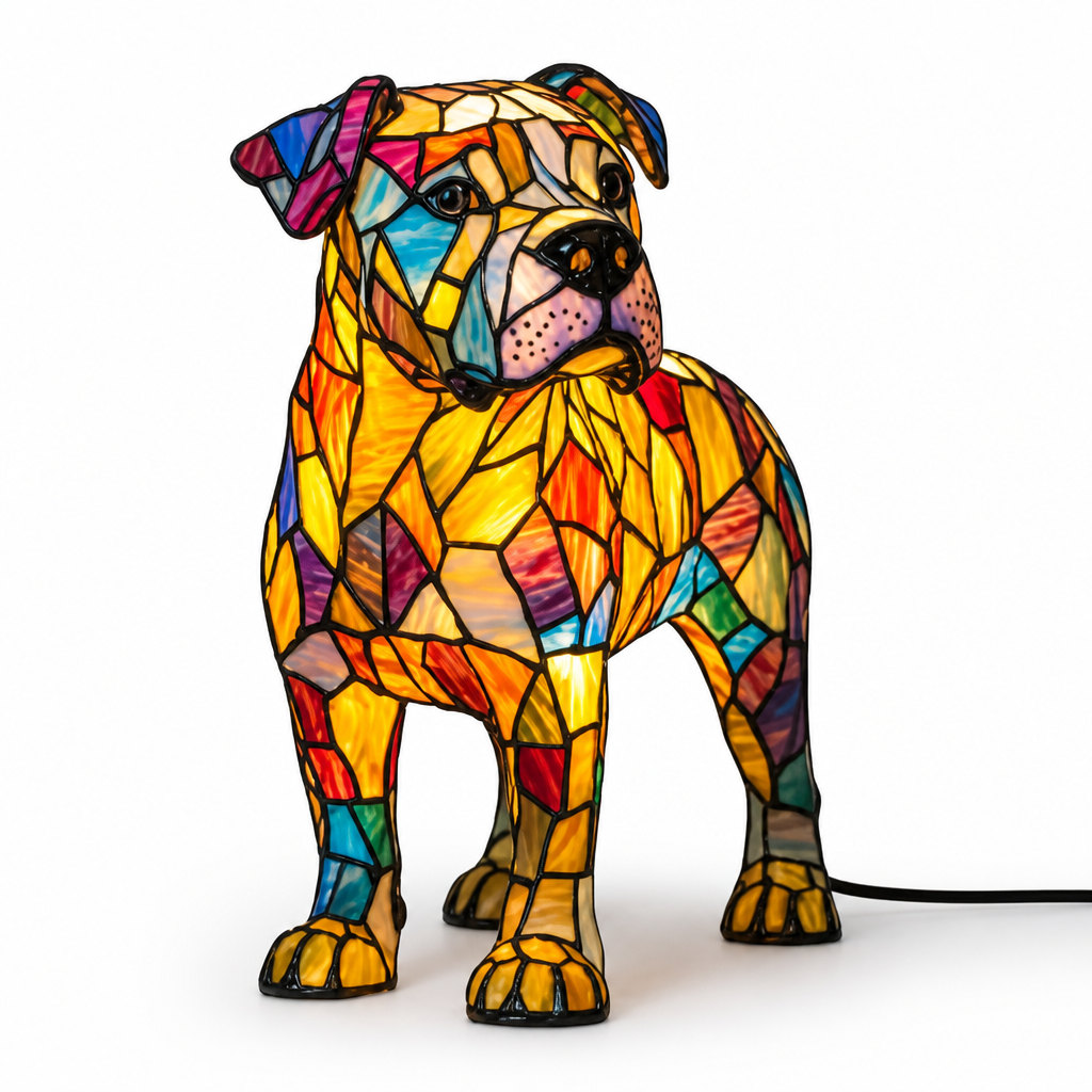 Table Lamp Dog Breed Silhouette LED USB Night Light