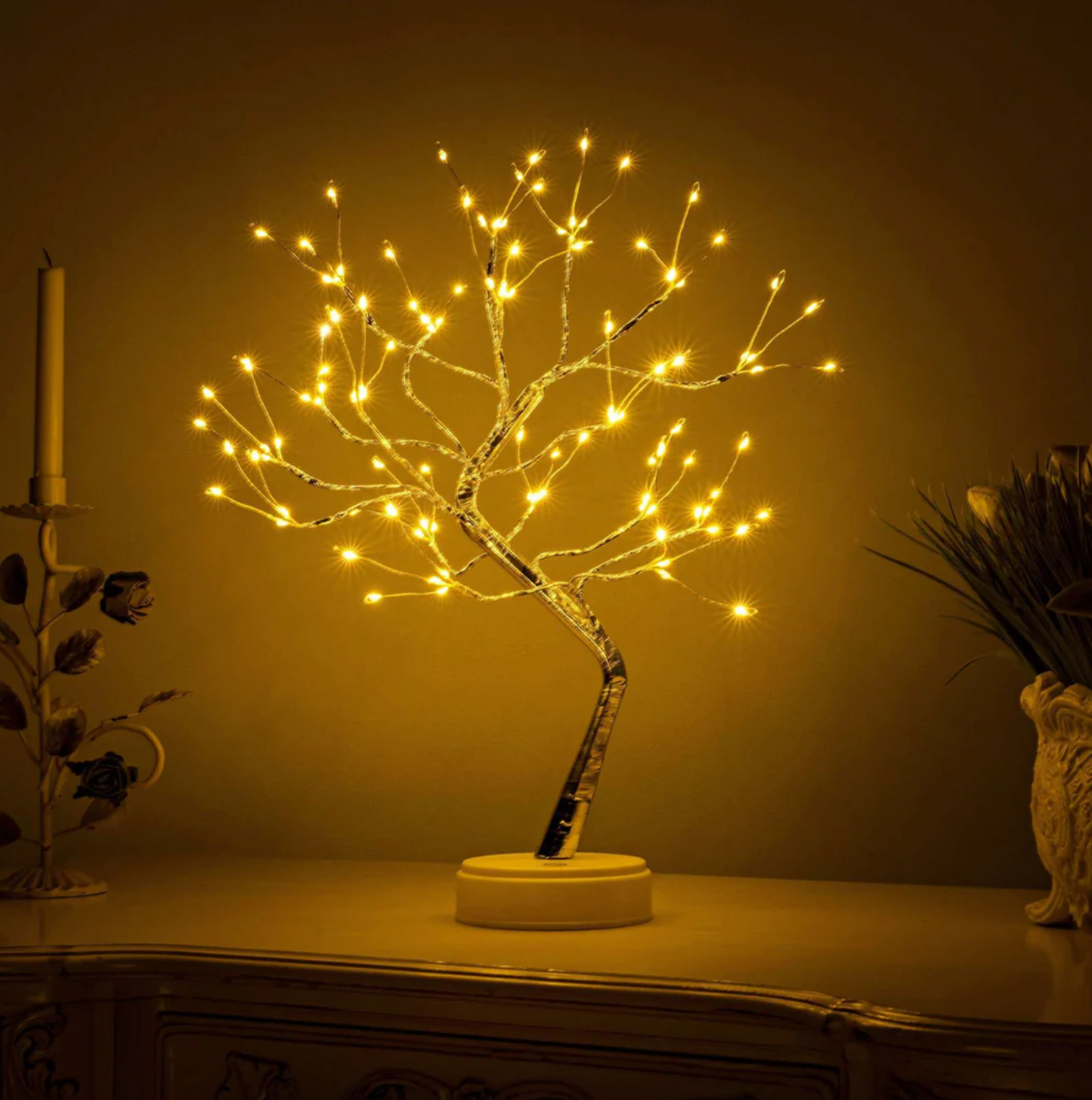 Table Lamp Flexible Branches Warm LED & USB Rechargeable