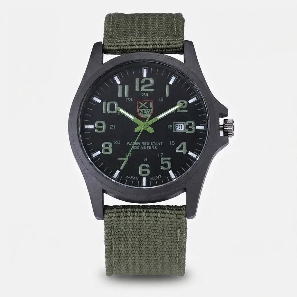 Tactical Watch 50M Water-Resistant Stainless Steel Case