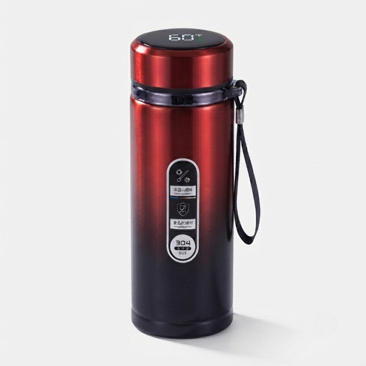 Thermos Bottle LED Temperature Display Vacuum Insulated Leak-Proof