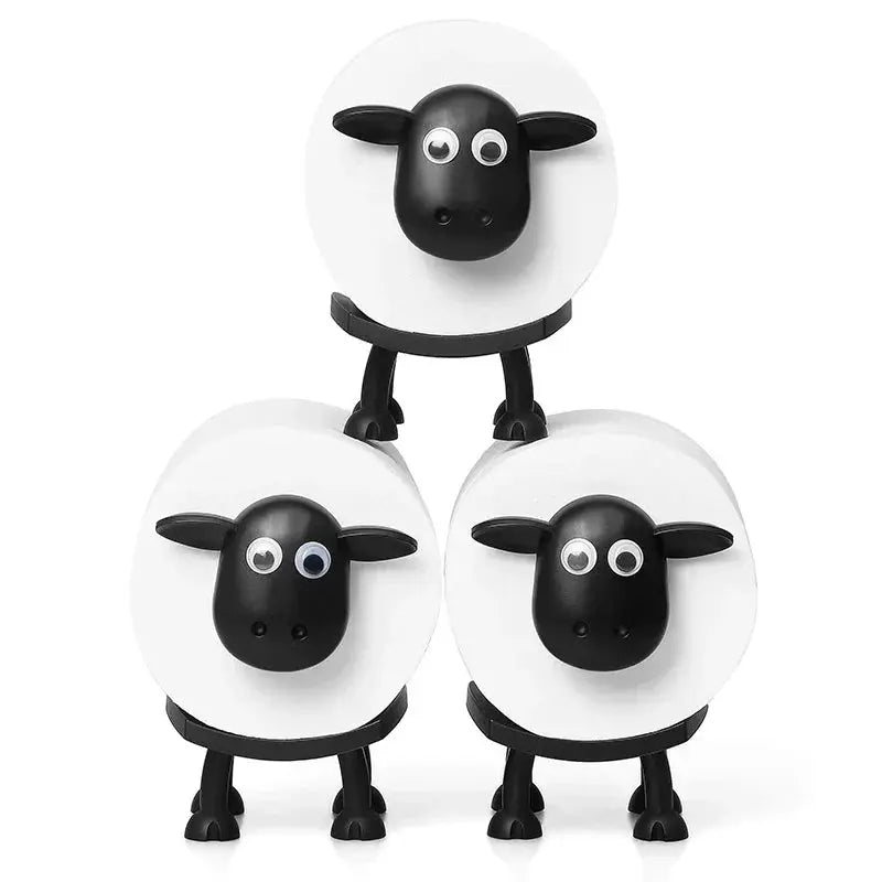 Toilet Paper Holder Freestanding Sheep-Shaped Set of 2