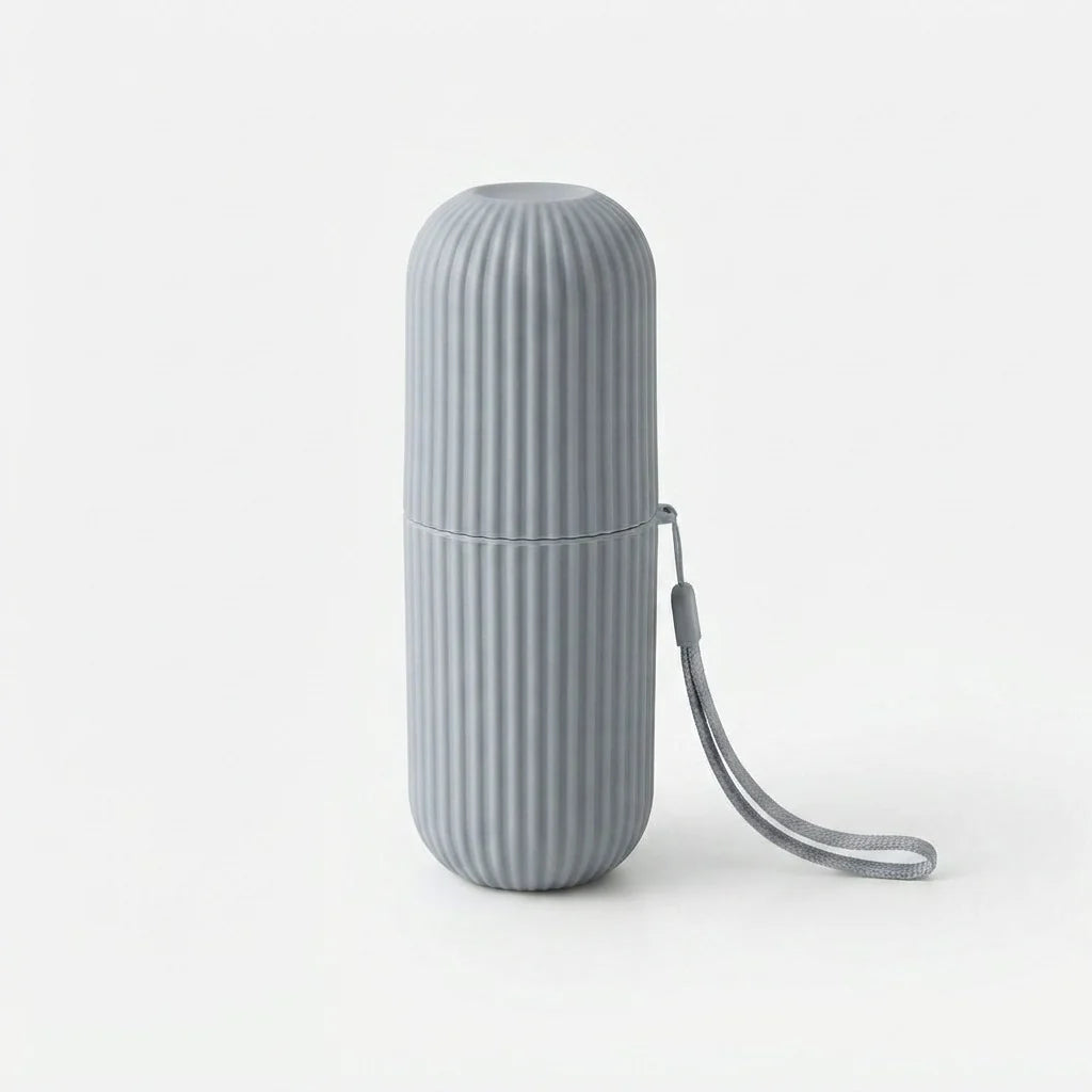 Toothbrush Travel Case Protective Compact Plastic Carrying Loop