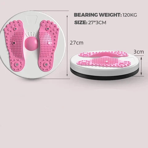 Twist Board Non-Slip Textured Surface With Resistance Bands