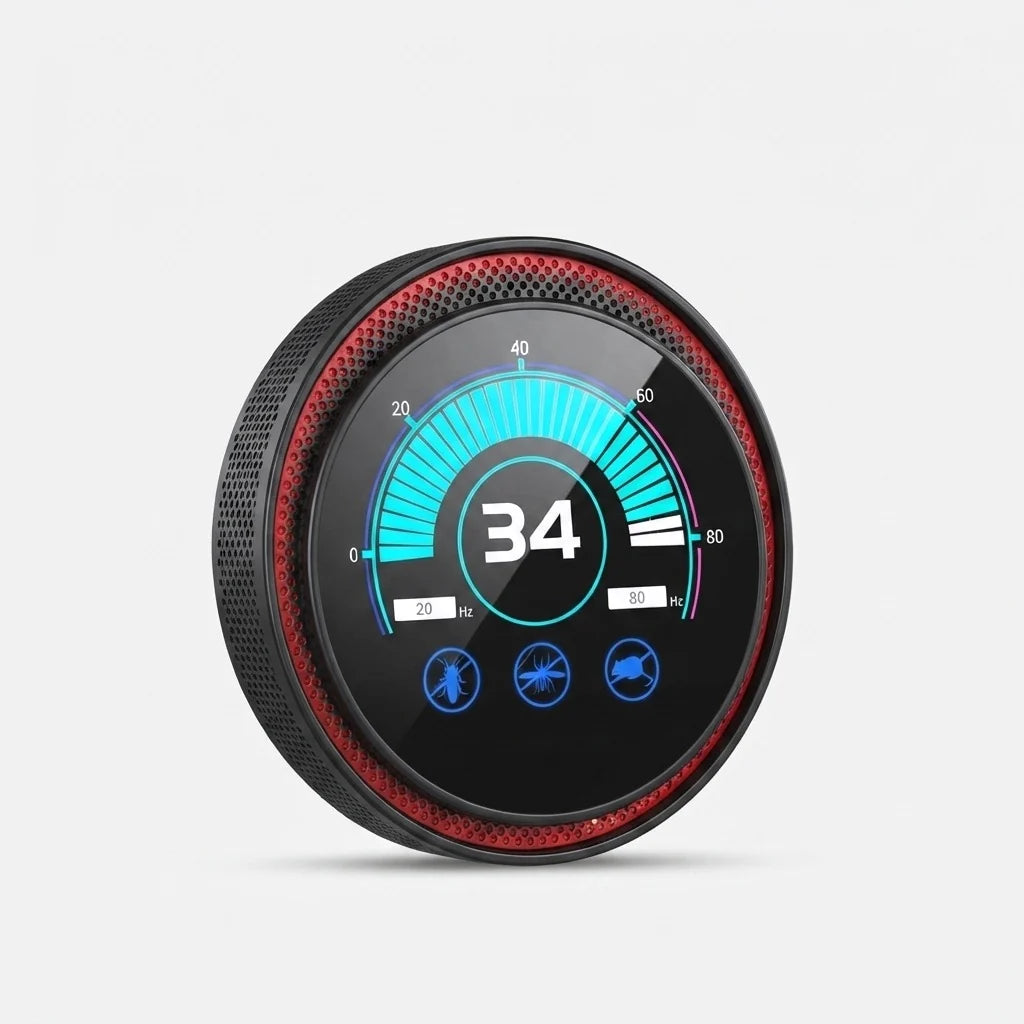 Ultrasonic Pest Repeller 360° Coverage Multi-Frequency Plug-In
