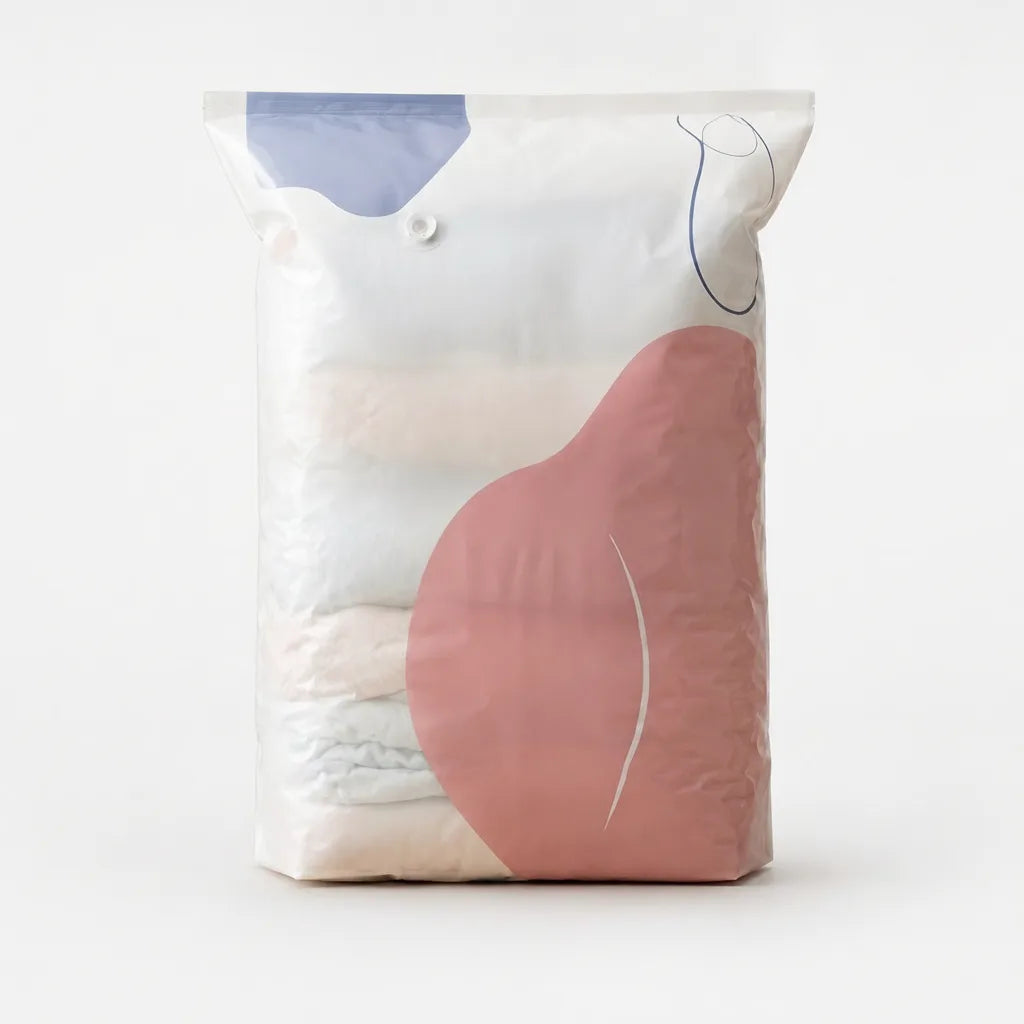 Vacuum Storage Bags Pump-Free 3D Cube Water-Resistant