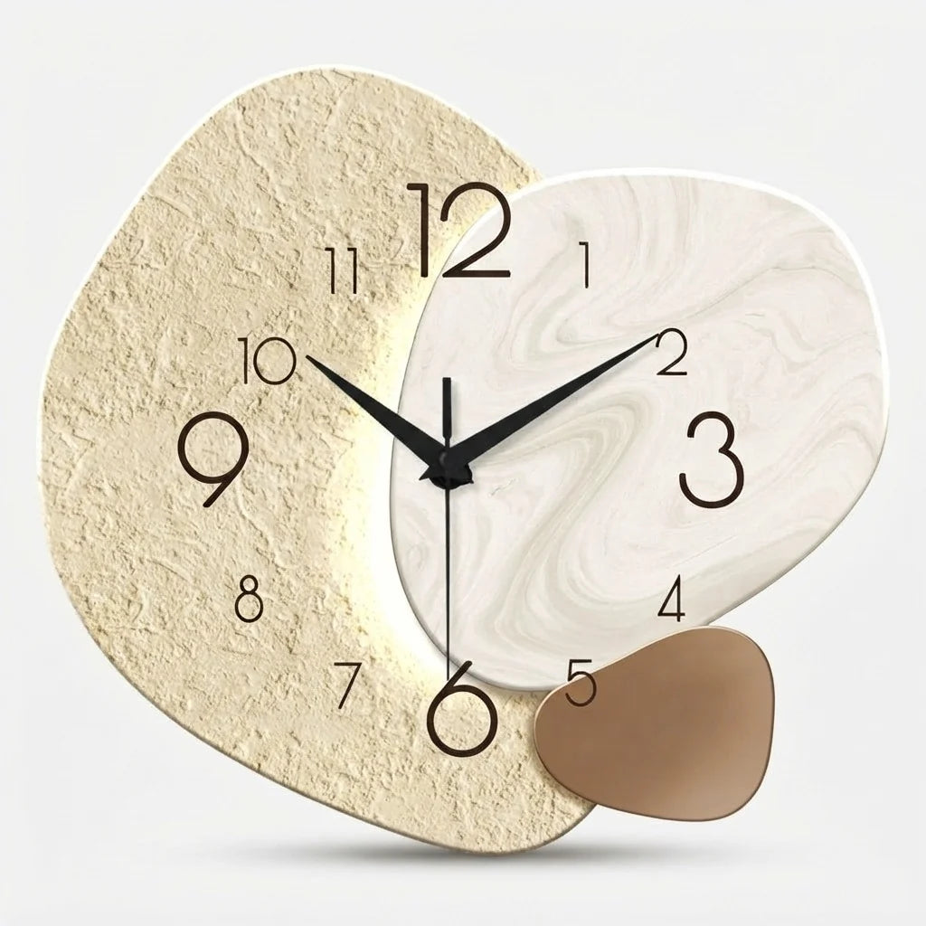 Wall Clock Silent Quartz Movement & Easy-Read Numerals