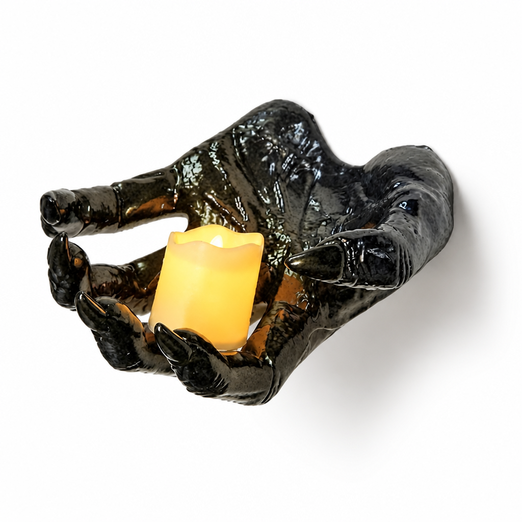 Wall Decoration Realistic Hand LED Candle Included
