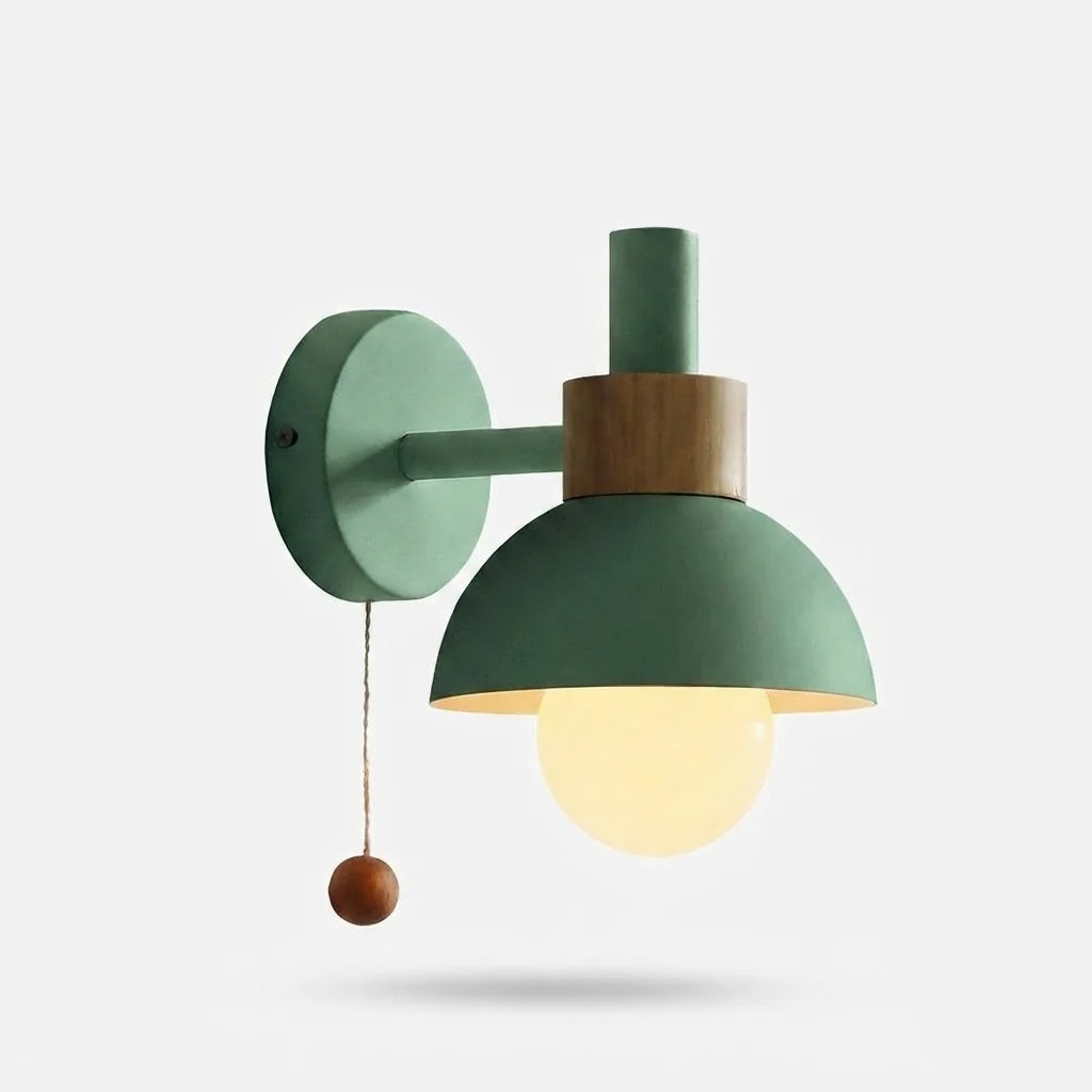 Wall Lamp Scandinavian Pull Cord E27 Socket