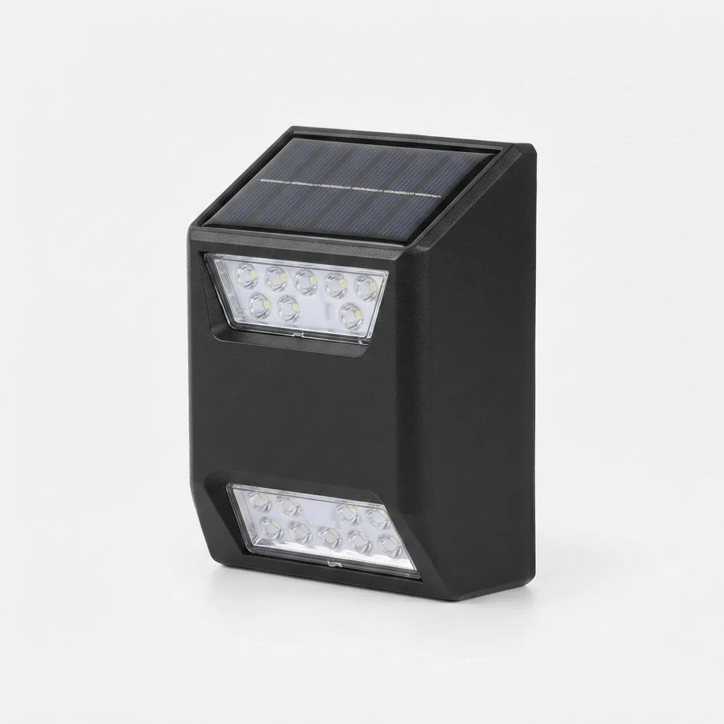 Wall Light Solar Dual-Beam Multicolor & Adjustable Brightness