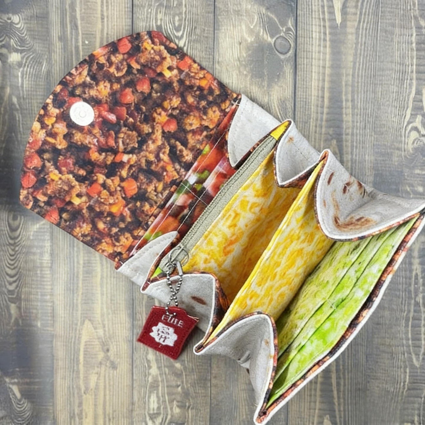 Wallet Burrito Wrap Magnetic Closure & Multiple Compartments