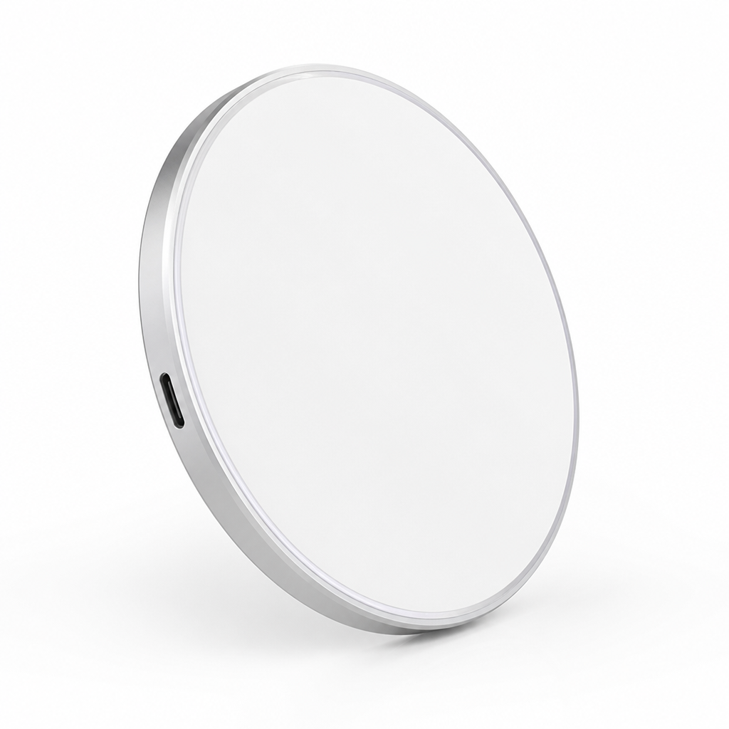 Wireless Charging Station with LED Light Ring (30W Fast Charging)