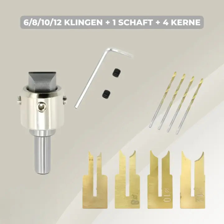 Wood Drill Bit Set Carbide Tips Set of 4
