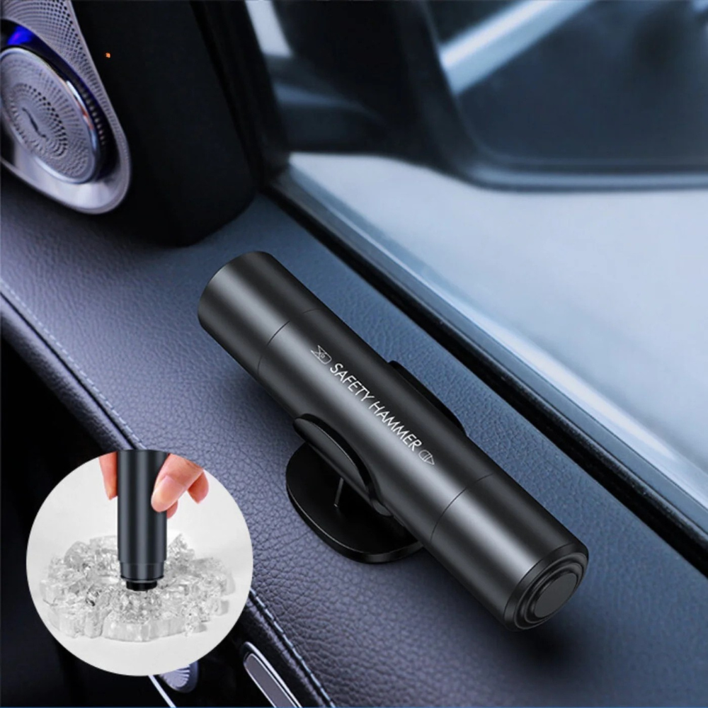 QuickEscape 2-in-1 Emergency Tool: Glass Breaker & Seat Belt Cutter
