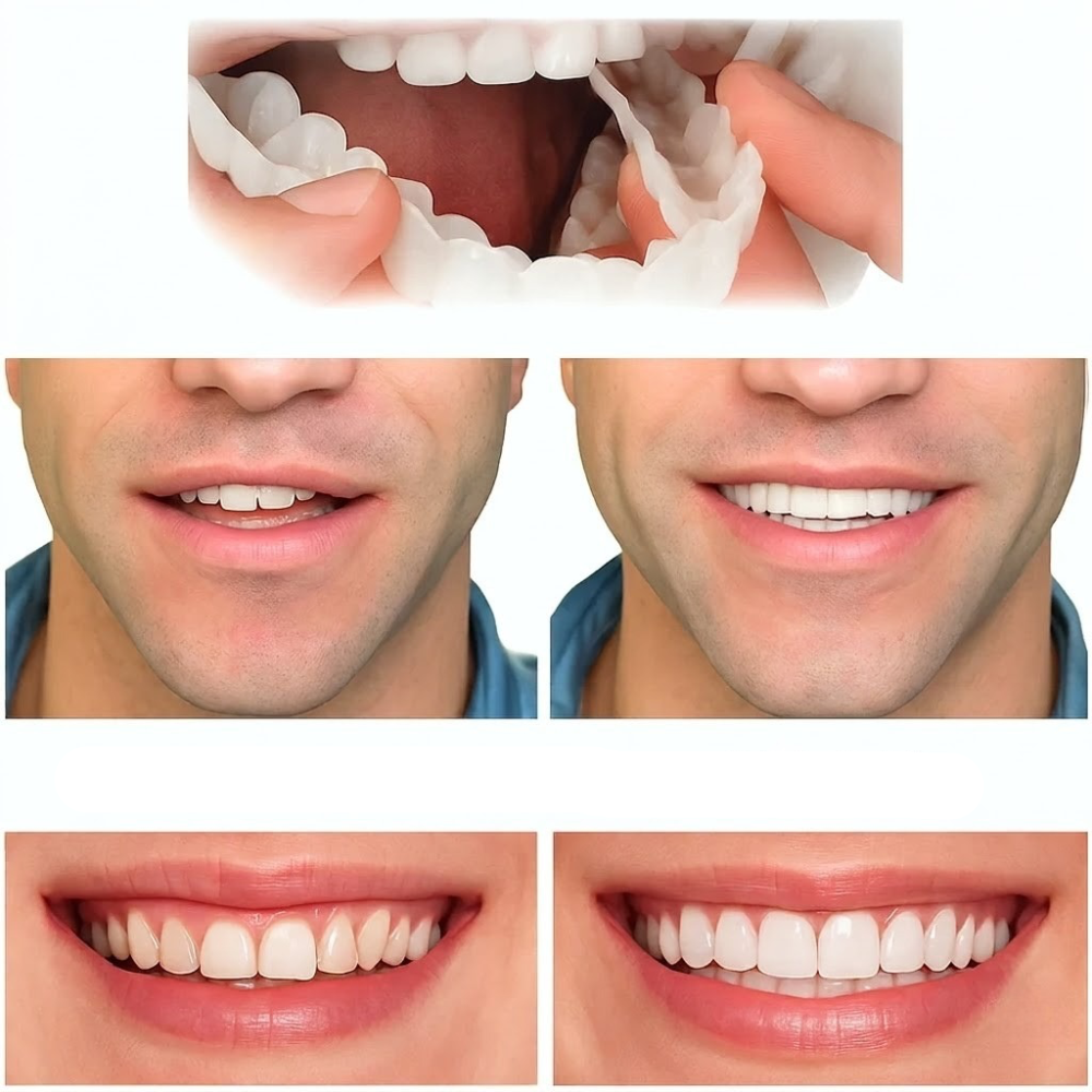 Instant Smile Enhancer with Adjustable Fit in Bright White