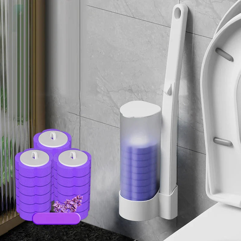Hygienic Disposable Toilet Cleaning System with Fresh Scents