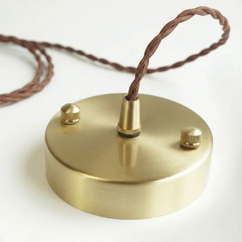 Charming Ceramic Hanging Light with Adjustable Twisted Cord