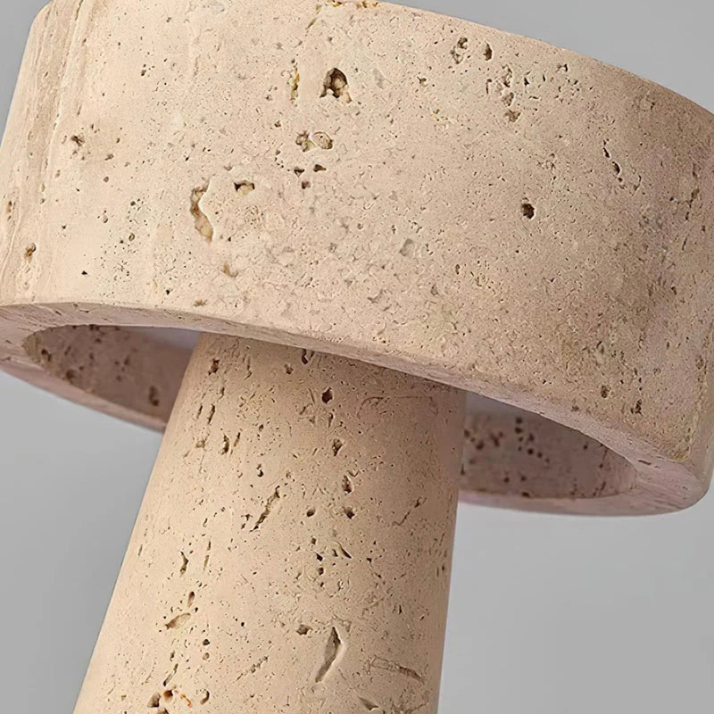 Elegant Stone Table Lamp with Integrated LED Light