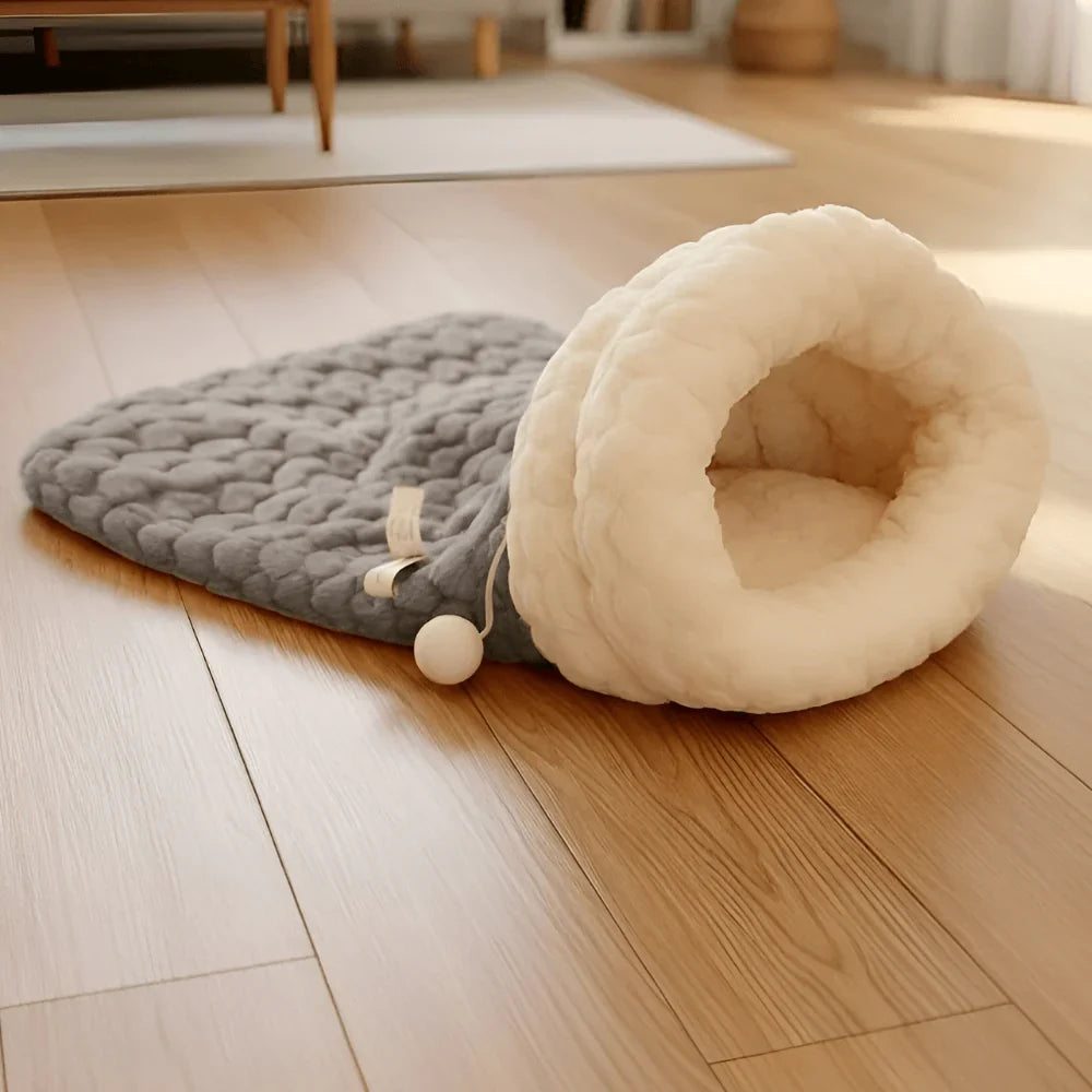 Cozy Cat Rest Nest with Enclosed Comfort and Easy Care