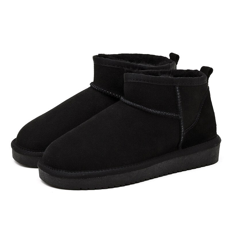 Cozy Ankle Boots with Plush Wool Interior