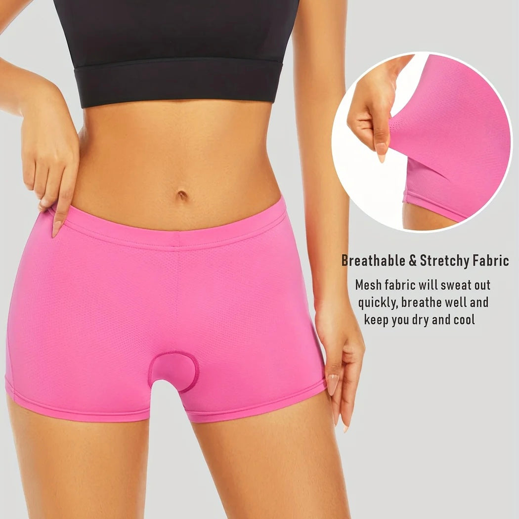 Women's Breathable Cycling Shorts with Comfort Padding