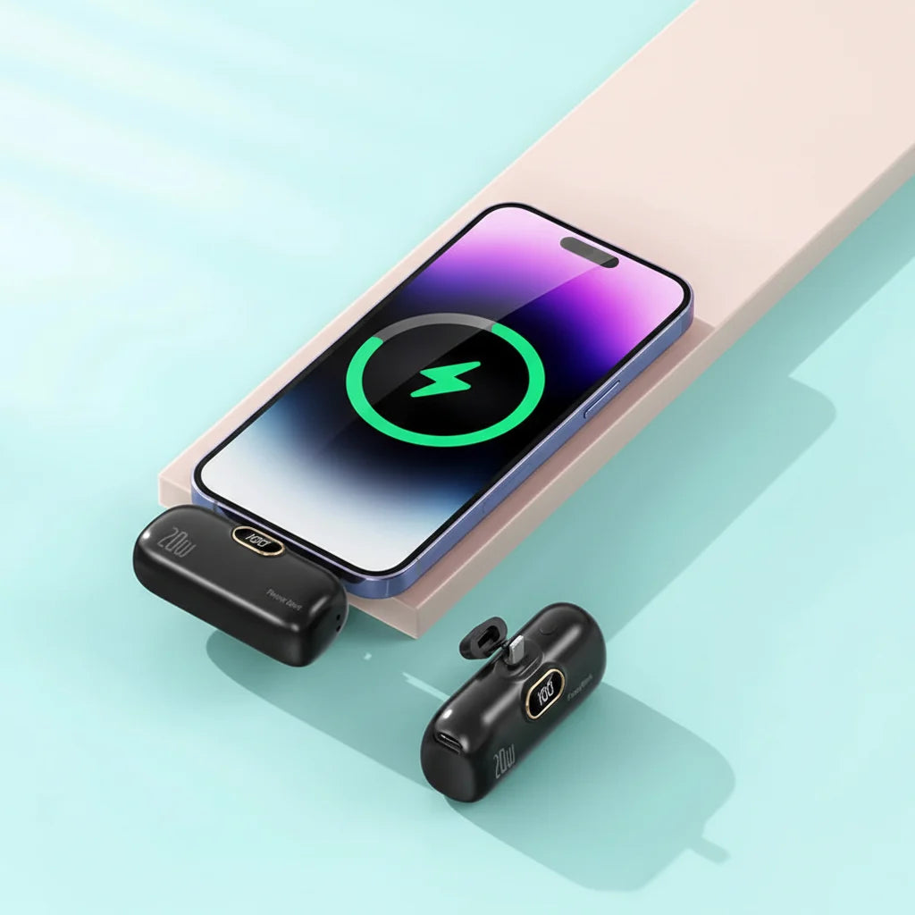 High-Capacity Portable Charger with LED Indicator and Rapid Charge