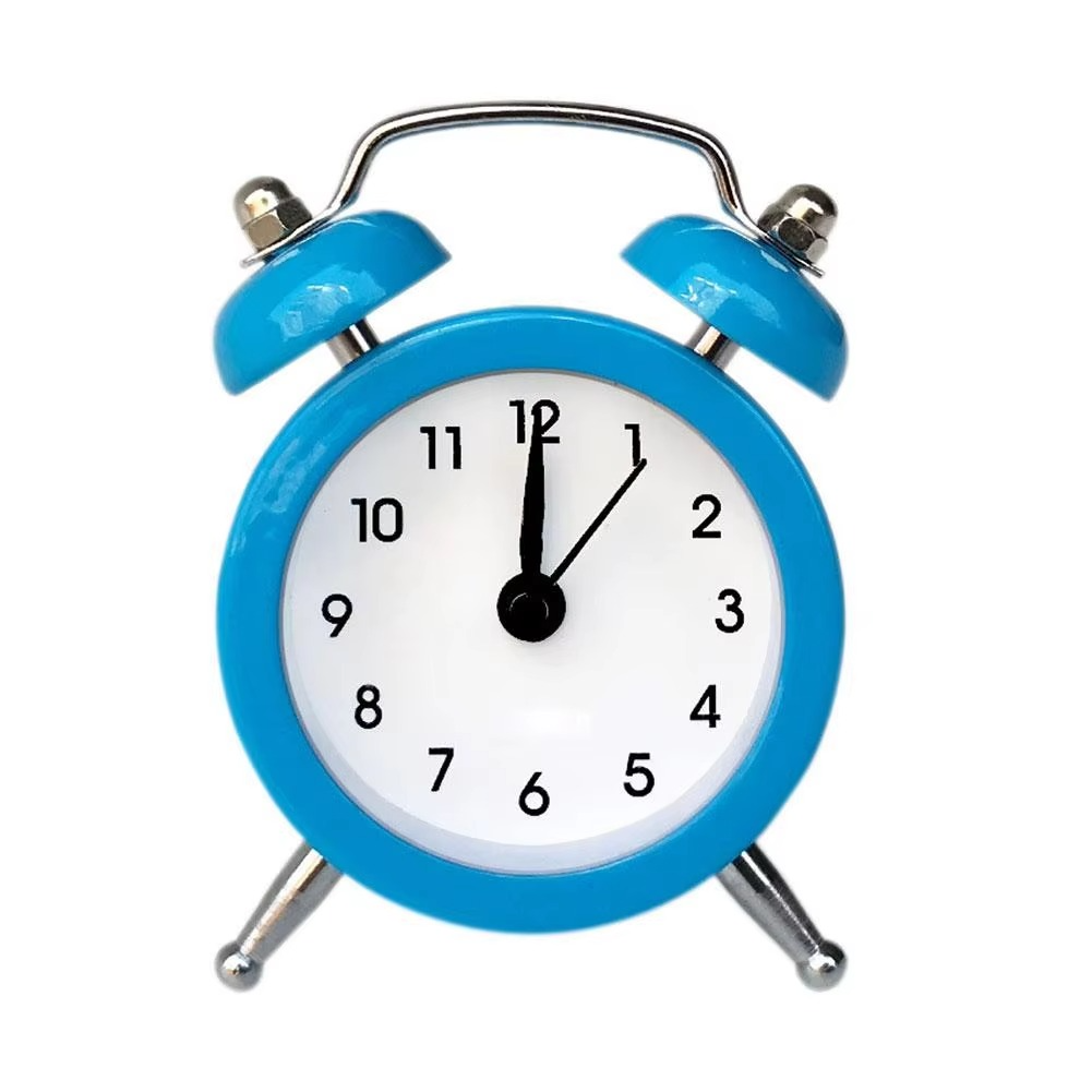 Classic Twin Bell Alarm Clock with Silent Sweep and Sturdy Frame