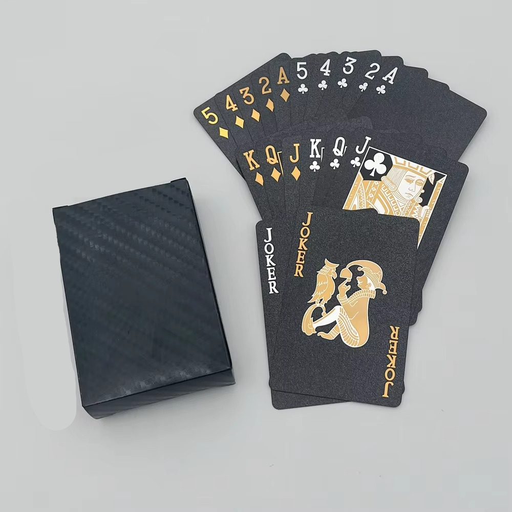 Durable Waterproof Playing Cards with Elegant Gold Detailing