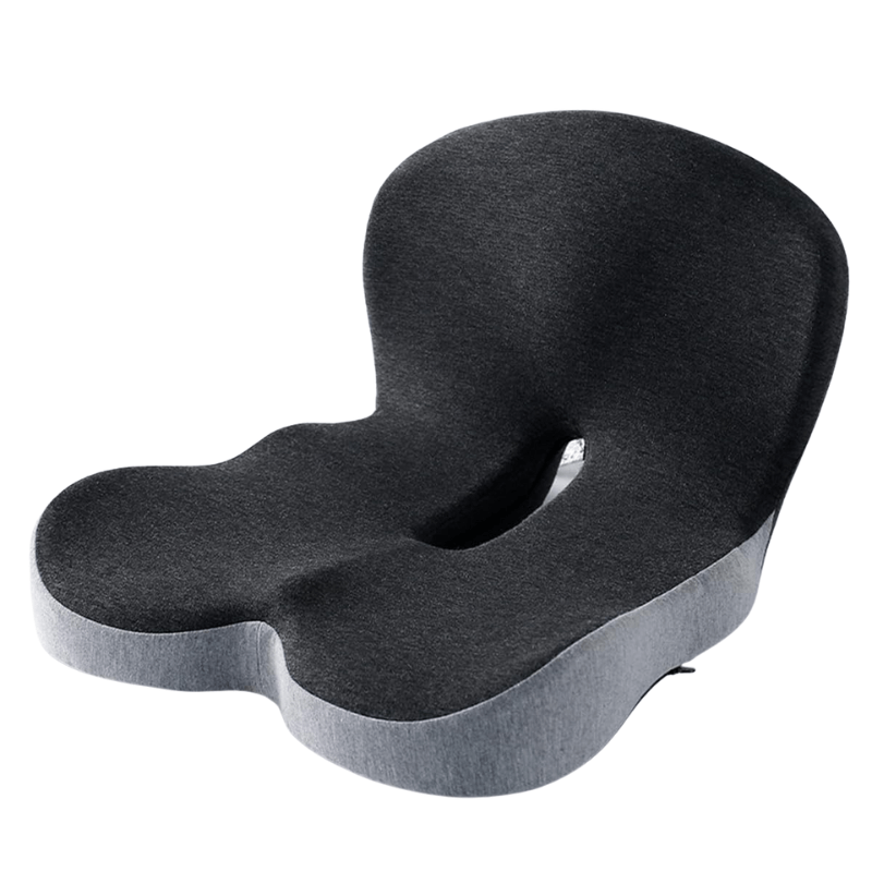 ErgoComfort Foam Seat Pad with Anti-Slip Base and Easy-Clean Cover