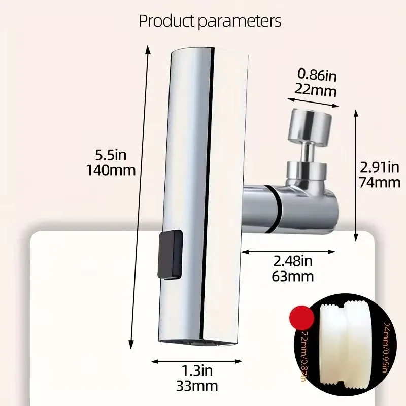 Stylish Waterproof Faucet Connector for Kitchens and Bathrooms