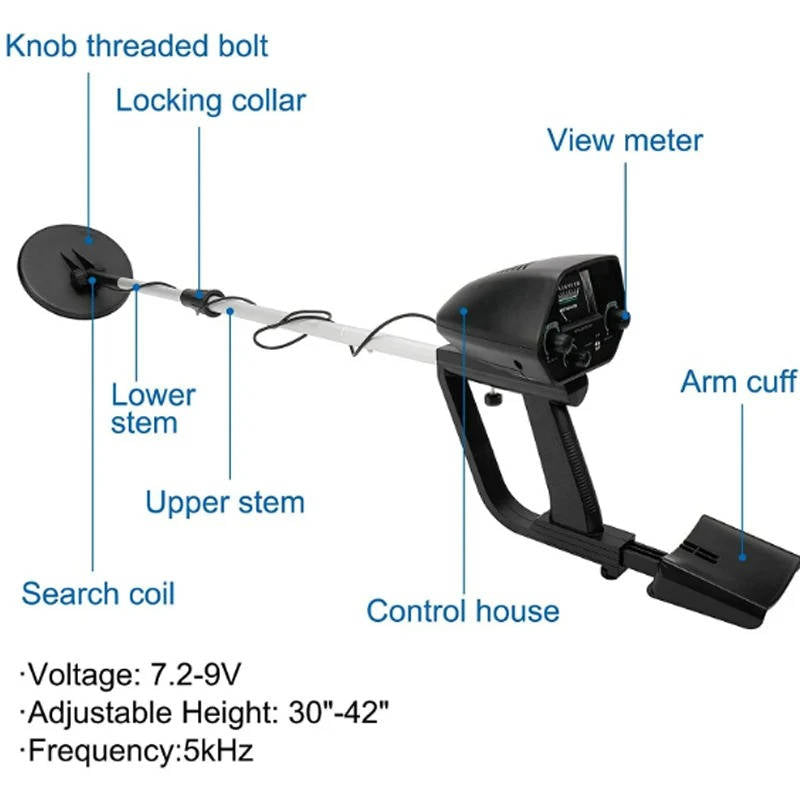 Versatile Metal Finder with Waterproof Coil and Dual Modes