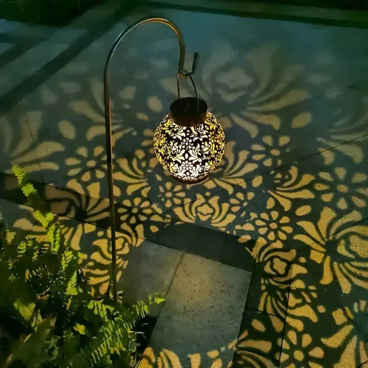 Eco-Friendly Solar Hanging Light for Outdoor Spaces