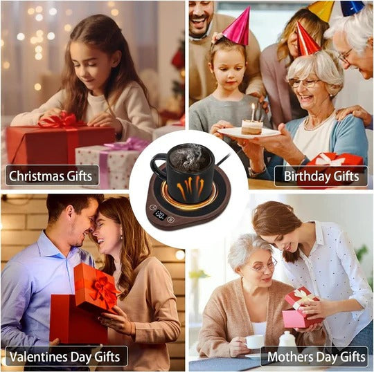 Smart Beverage Warmer with Adjustable Temperature Control