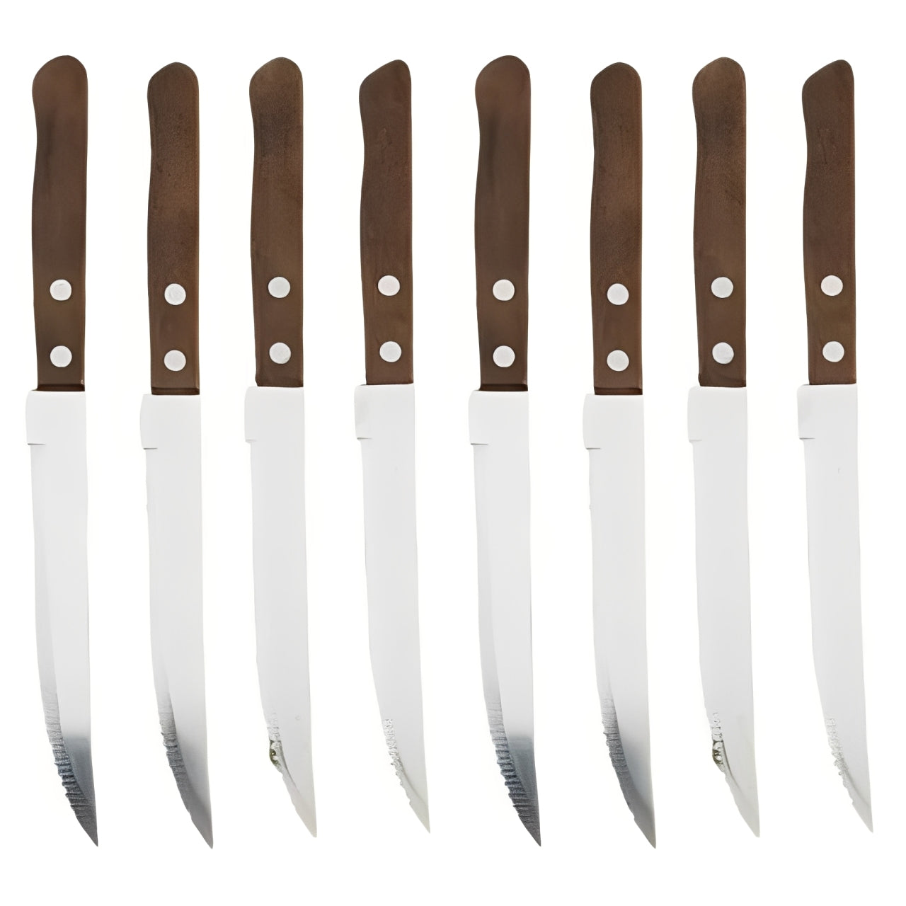 Elegant Steak Knives with Premium Wooden Handles