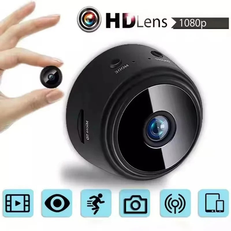 Compact 1080p HD Surveillance Camera with Audio and Night Vision