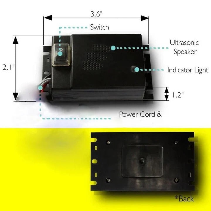 Compact Ultrasonic Rodent Defense System for Vehicles