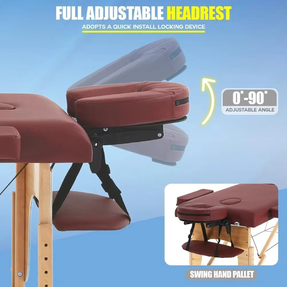 Lightweight Portable Massage Table with Convenient Carry Bag