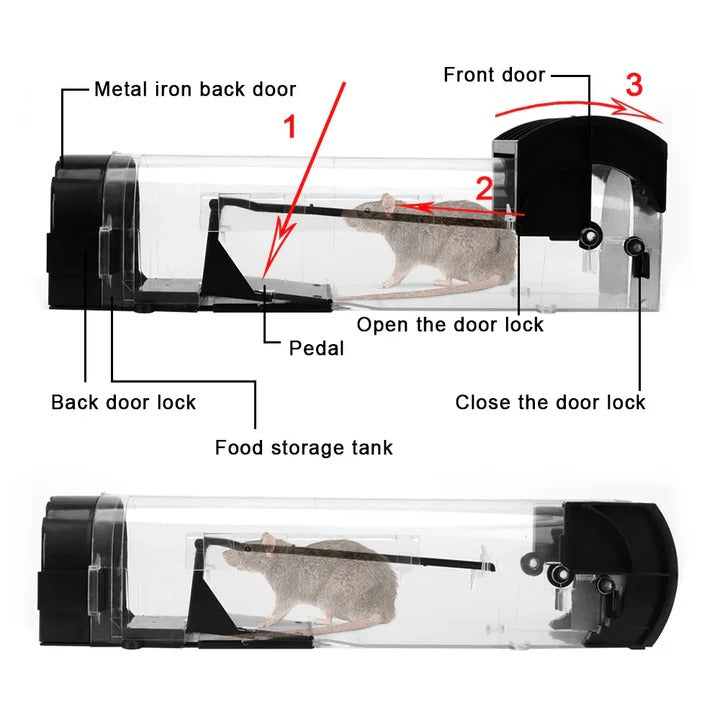 Eco-Friendly Mouse Deterrent with Secure Locking Mechanism