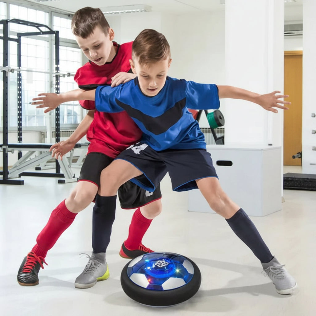 Interactive Floating Soccer Ball with LED Lights for Indoor Fun