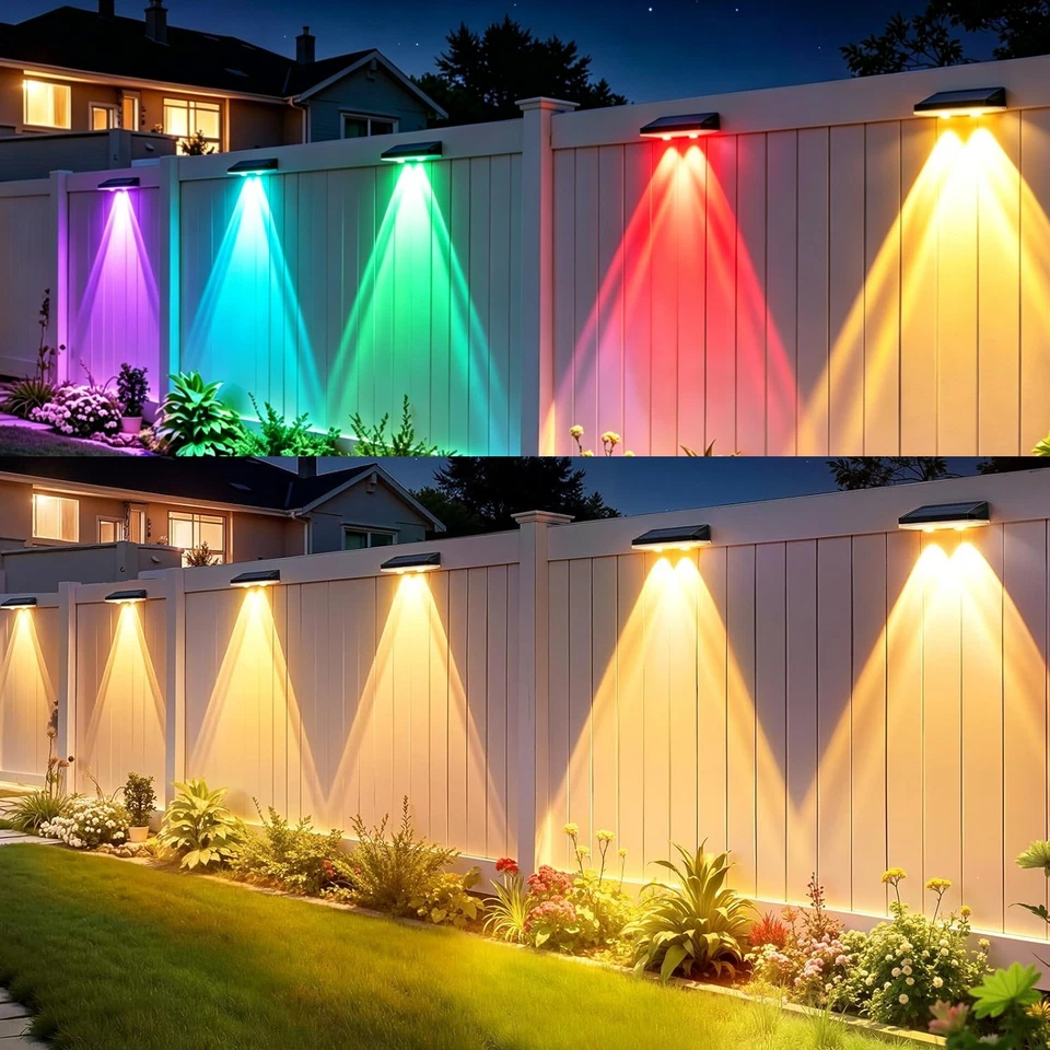 Vibrant Solar Garden Lights with Automatic Dusk Activation - 8-Pack