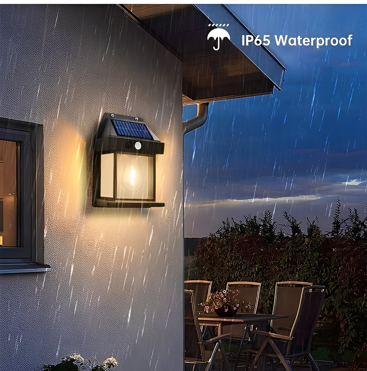 Eco-Friendly Outdoor Wall Light with Motion Detection - 2-Pack