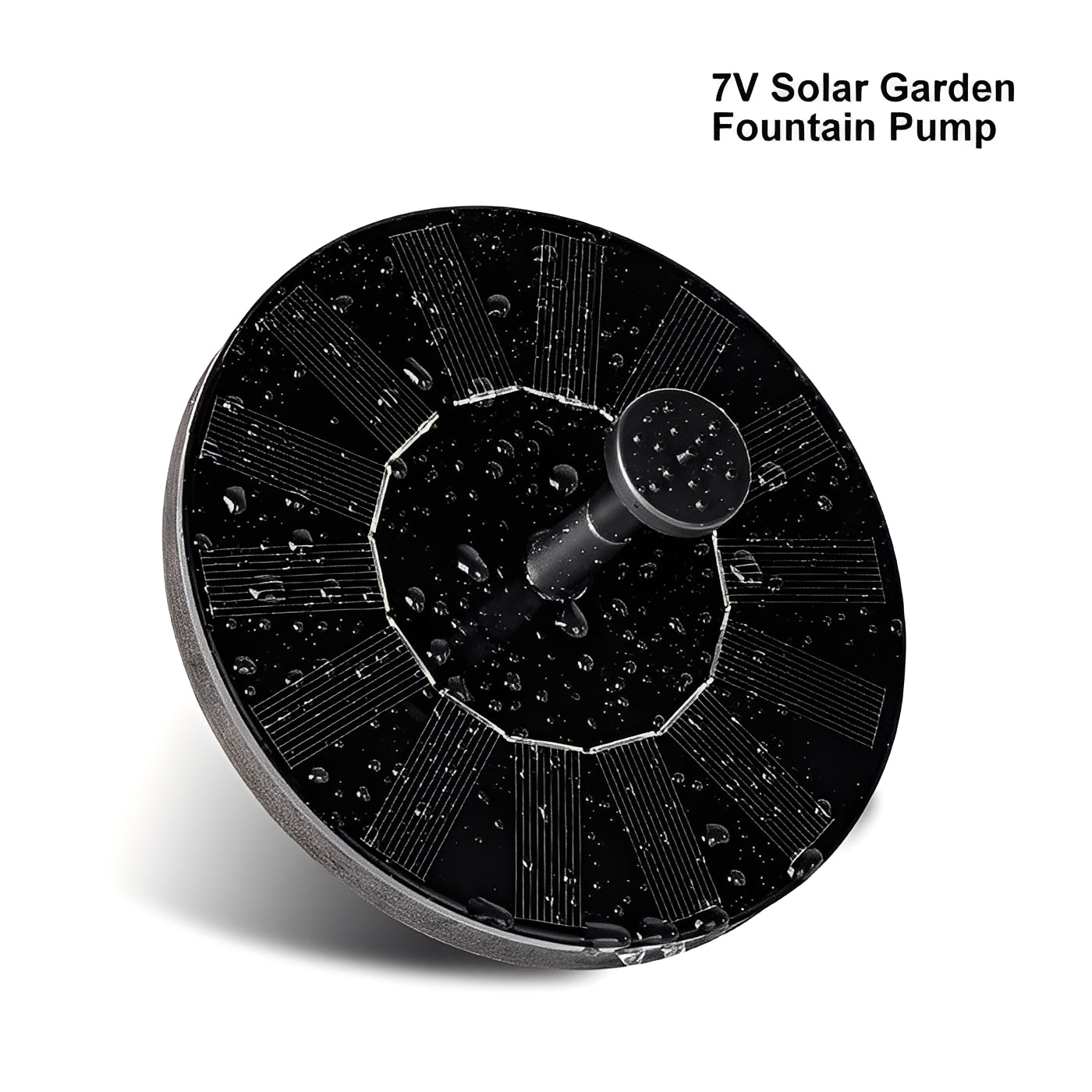 Solar-Powered Floating Fountain for Birdbaths and Ponds