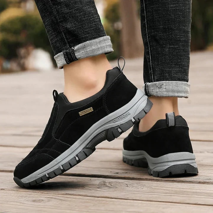 Comfort-Focused Outdoor Shoes with Flexible Rubber Sole